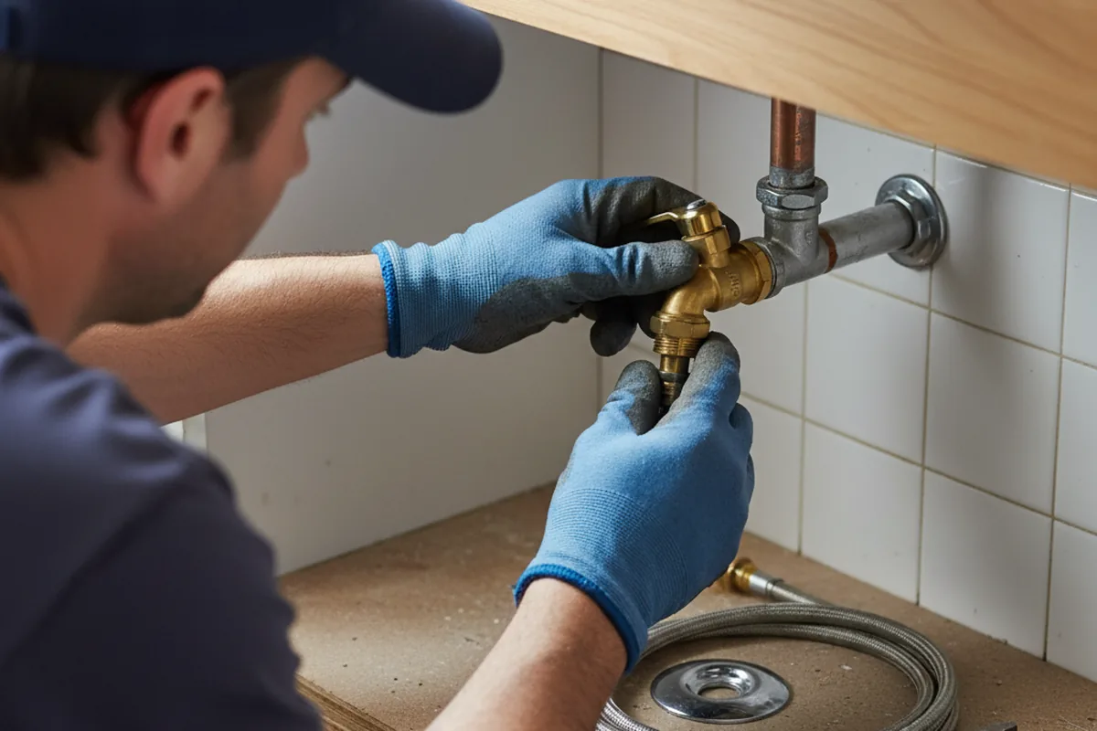 Shutoff valve and fitting work during Faucet and Fixture Repair in Jewett City